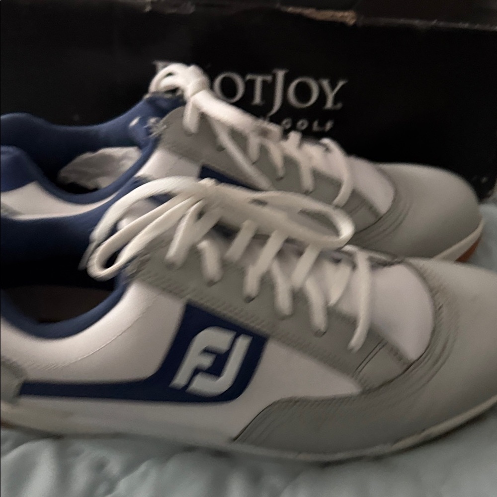 FootJoy Men's Athletic Shoes in Gray and Blue 10.5